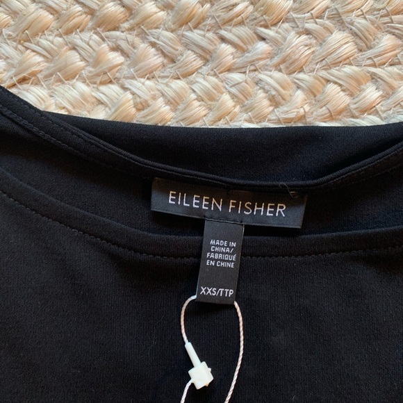 Eileen Fisher Tops - Eileen Fisher Stretch Silk Jersey with Sheer Silk Top NWT